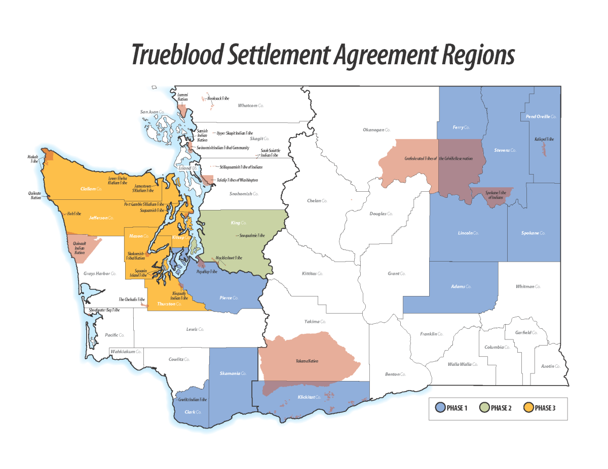 Trueblood Settlement Statewide Map of Phases