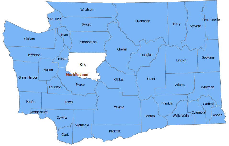 Washington state map for Able-Bodied Adult Without Dependents requirements