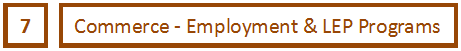 7 Commerce - Employment & LEP Programs